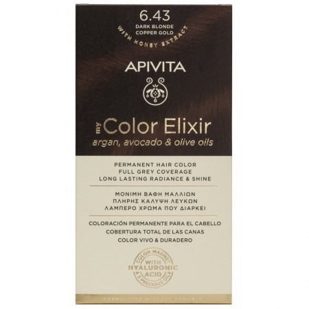 APIVITA TINTE 6.43 RUBIO OSCURO COBRIZO DORADO
